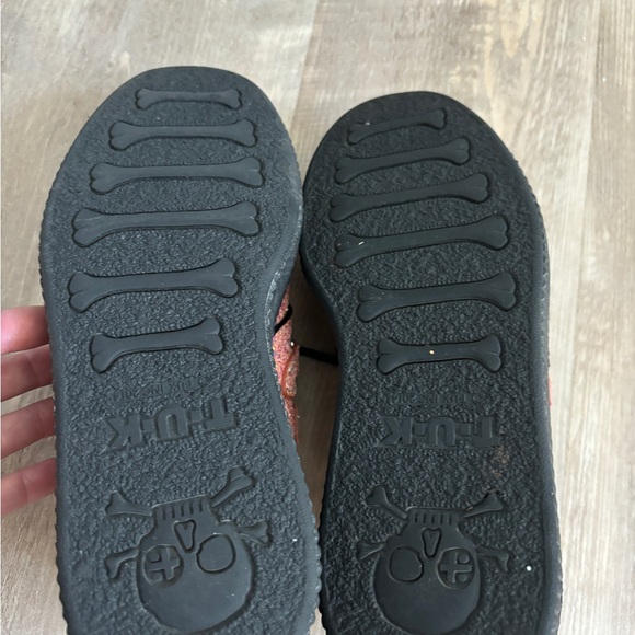 Pink glitter mondo platform creepers by T.U.K women’s size 8 men’s 6 - Picture 4 of 9